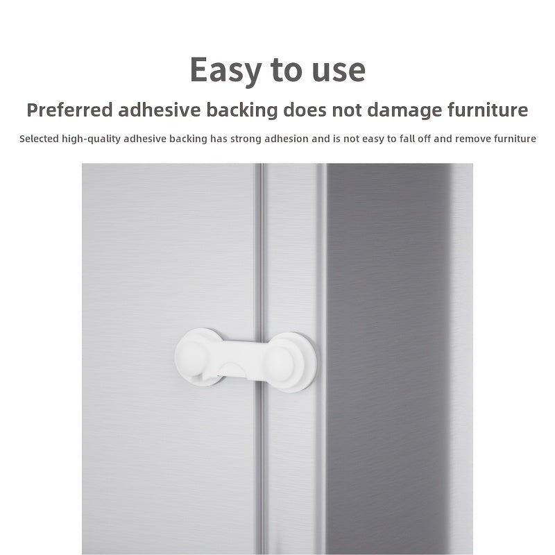 12 Bolalar uchun xavfsizlik kalitlari uchun shkaflar, shkaflar, muzlatgich, pechka va shkaflar uchun bardoshli yopishqoq xavfsizlik