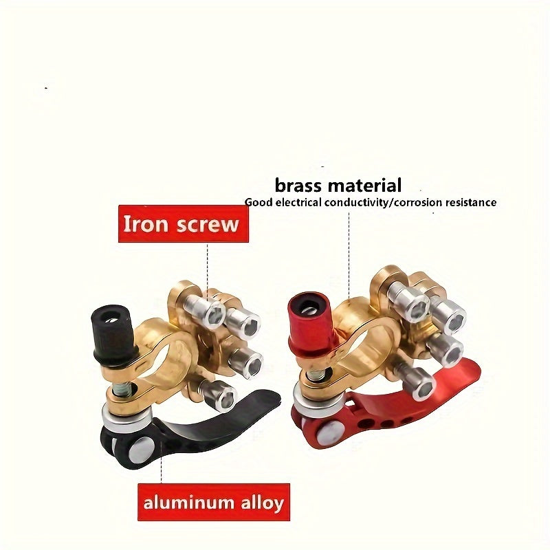 2 Pack Car Battery Terminal Clips Thickened Positive Negative Stake Head