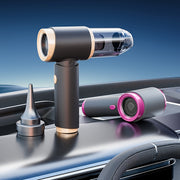 Kuchli portativ qo'l vakuum tozalagich, uy va avtomobil uchun ikki xil foydalanish, simsiz zaryadlash bilan.