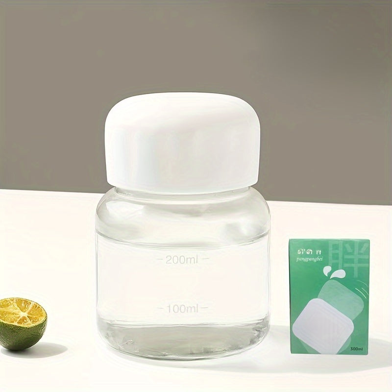 Shisha suv idishi, BPA-siz, faqat qo'lda yuvish, engil, dumaloq shakl, shaffof, portativ kichik o'lcham.