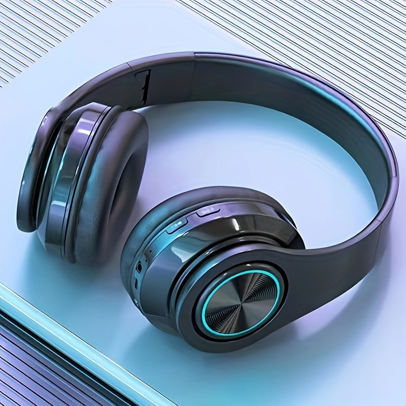 Wireless Headphones with Headband Support and Card Slot for Wired and Wireless Use