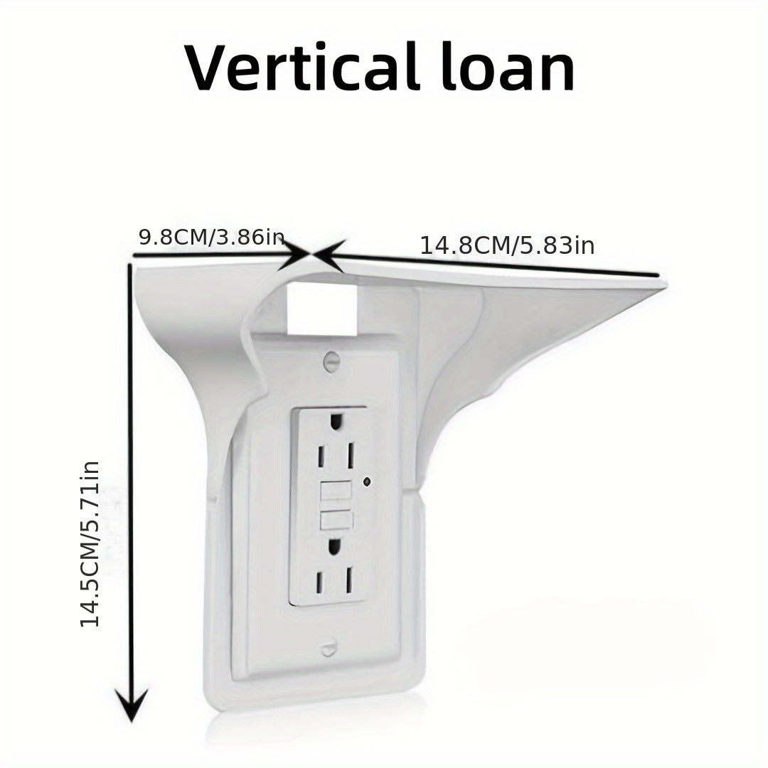 Wall-Mounted Storage Rack for Switch and Electronics Kitchen Household Space-Saving No Drilling