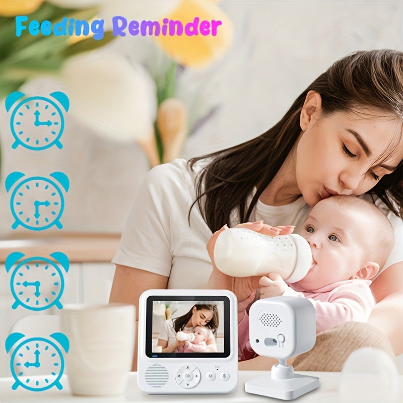 Smart Wi-Fi Security Camera with 2.8-Inch Display HD Video Night Vision Two-Way Audio Rechargeable Battery