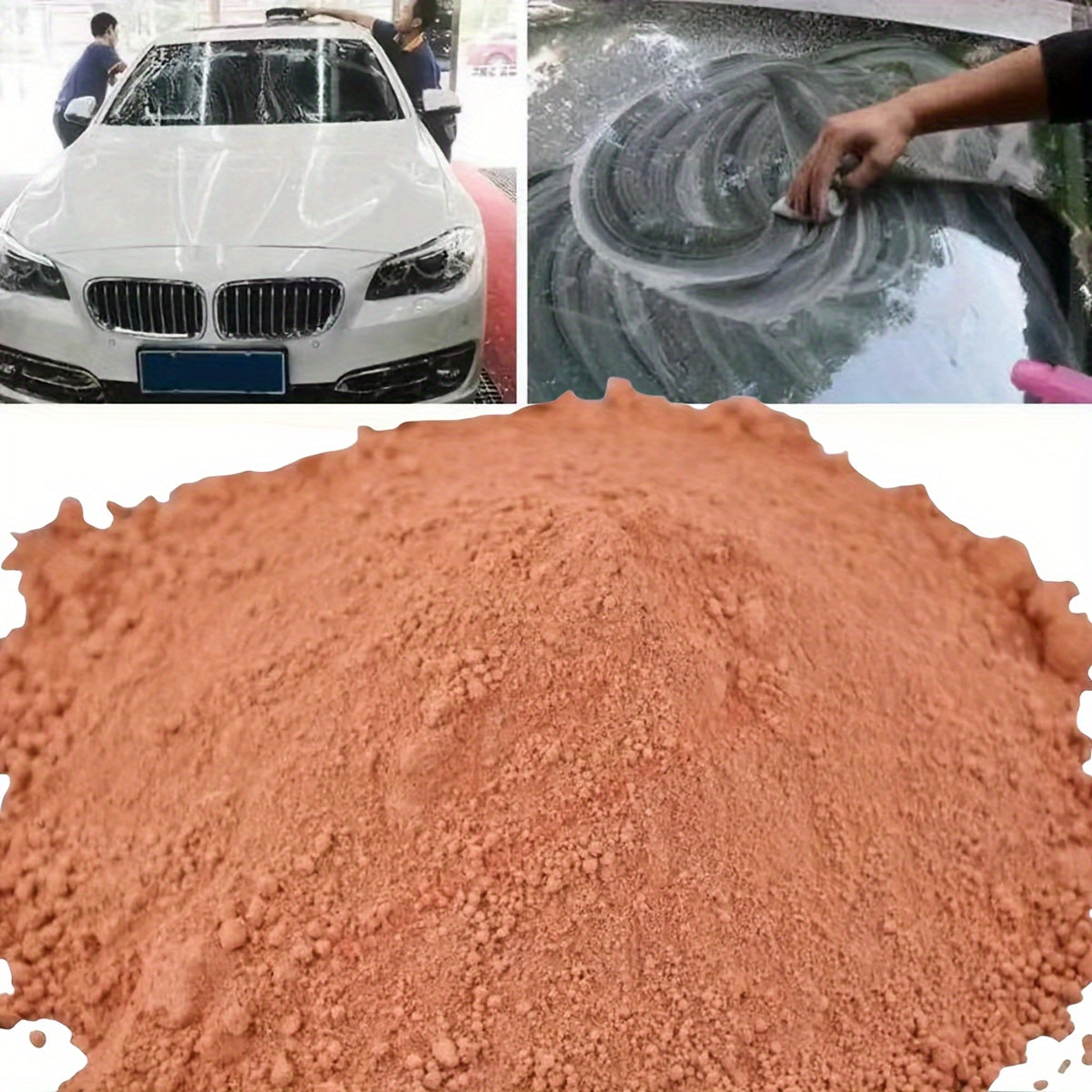 Polvo de pulido de cristales de coche, eliminación de arañazos, reparación de parabrisas, restaurador de faros