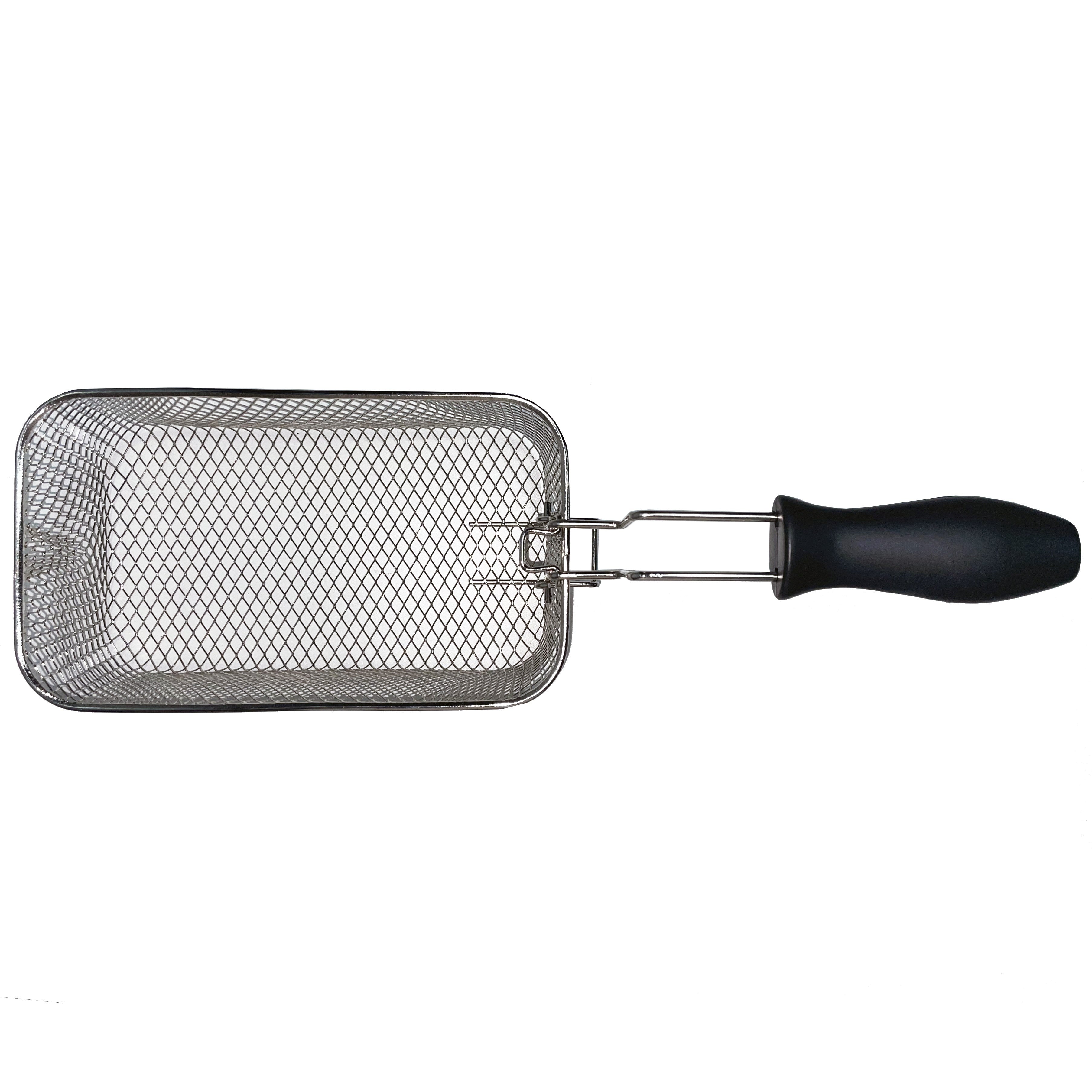 Foldable Fryer Basket for Cooking French Fries and Oil Filtering