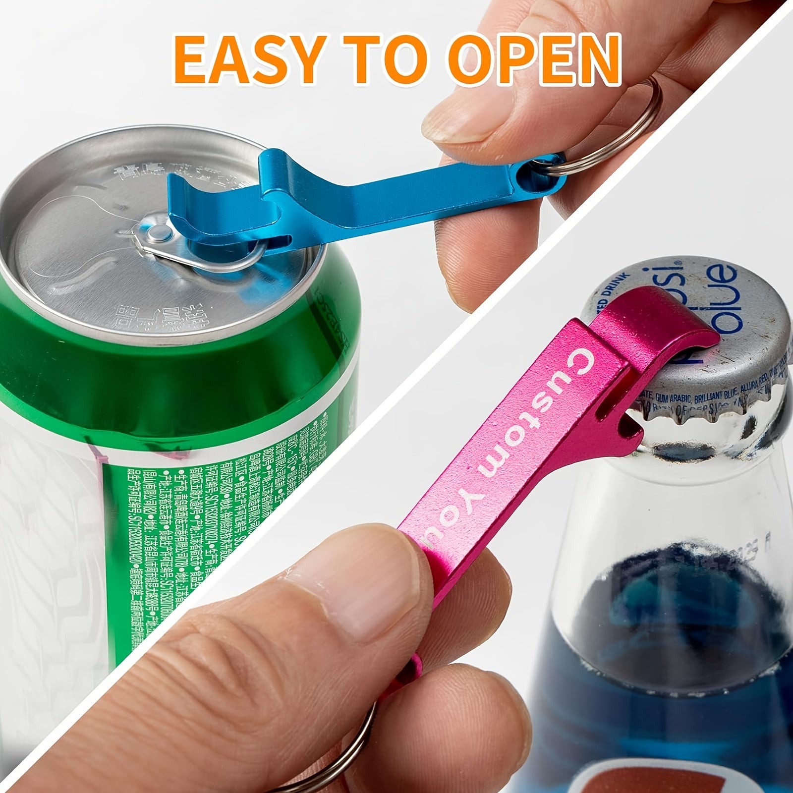 30 Personalized Keychain Bottle Openers for Weddings and Promotions Durable Lightweight No Power Needed