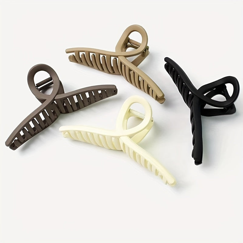 Large Hair Claw Women’s Shark Clip Cross Design for Thick and Thin Hair