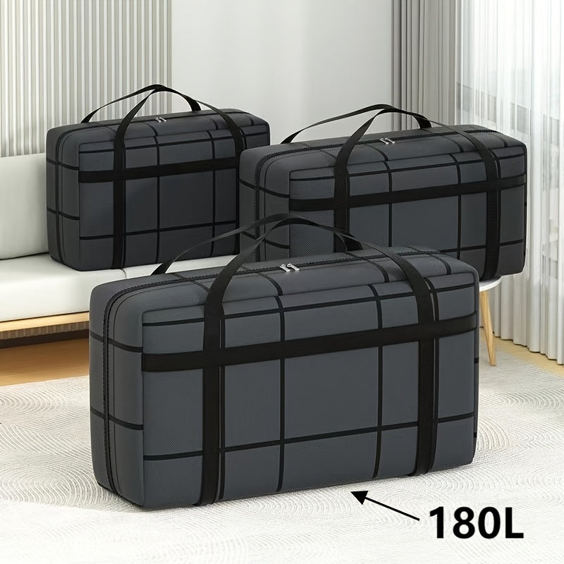 Katta hajmli saqlash sumkasi, non-toʻqima mato, zippersi bilan kiyimlar va o'yinchoqlar uchun tashkilotchi