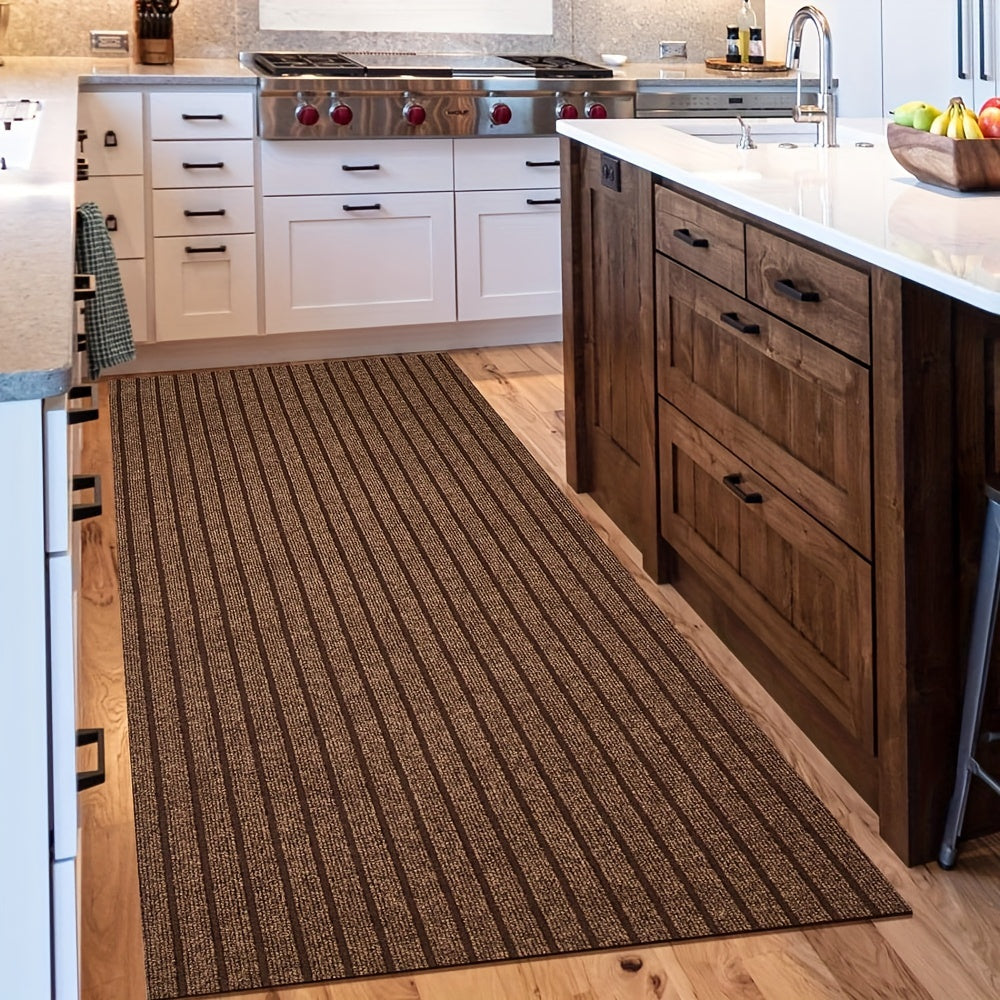 Alfombra antideslizante para interior y exterior, lavable, para entrada, balcón, con respaldo de goma