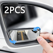 2PCS Car Oval Blind Spot Mirrors Universal Flat Wide Angle Rear View