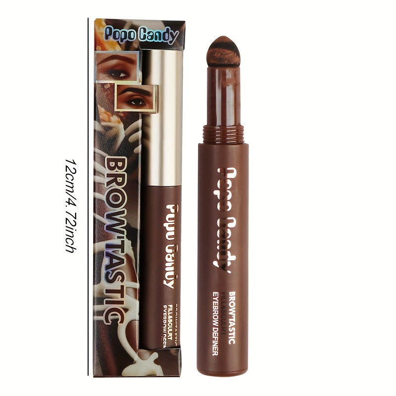 Crema de tinte para cejas de doble extremo para mujer, a prueba de agua, resistente a manchas y de larga duración