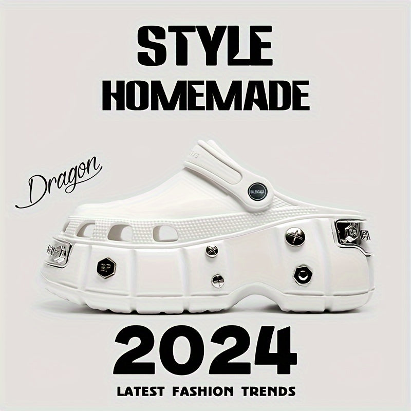 Unisex EVA Clogs Slip-On Casual Street All-Season Solid Color