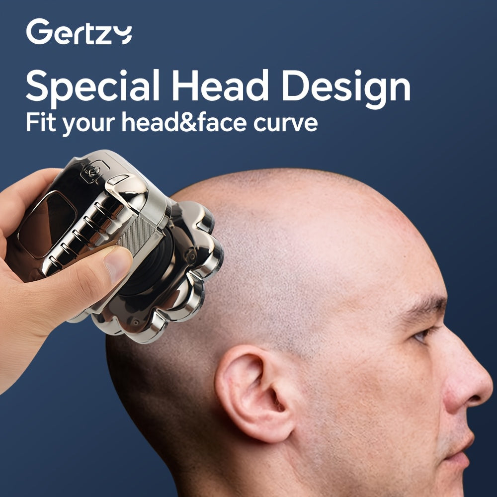 Электробритва с LED-дисплеем, магнитным лезвием, перезаряжаемая через USB, набор для ухода 5-в-1