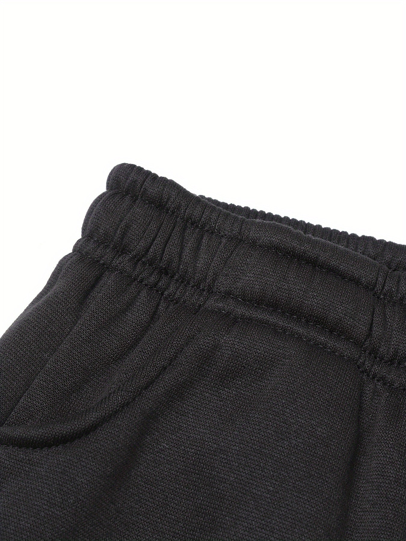 Boys' Black Basketball Print Hoodie and Jogger Set Polyester Zip Pockets Casual Sports Outdoor