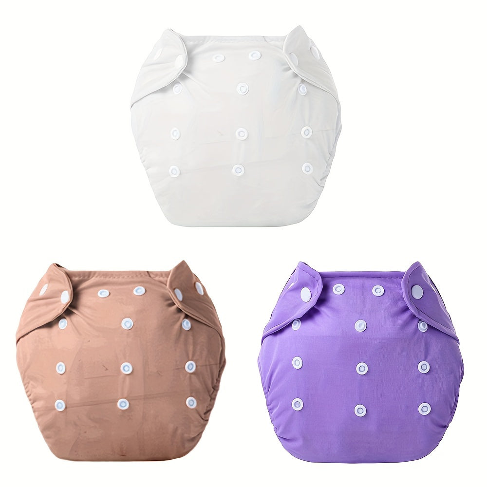 3 ta sozlanadigan bir rangli suv o'tkazmaydigan o'quv pampers to'plami - kichkintoylar uchun qulay mato tortish paypoqlari