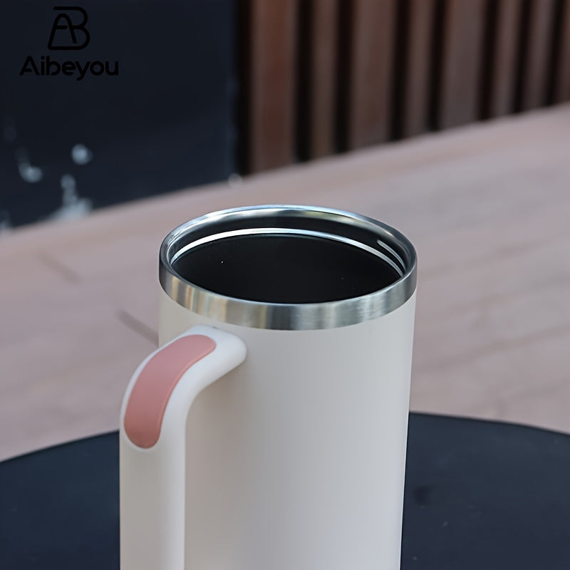 Insulated Stainless Steel Travel Mug 30oz Double-Layer Leak-Proof Hot Cold