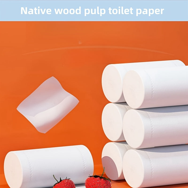 Ultra-yumshoq yog'och pulpasi asosida tayyorlangan yuqori singdiruvchi hojatxona qog'ozi - qichishmas, uy tozalash uchun qulay ko'p marta egiladigan dizayn.