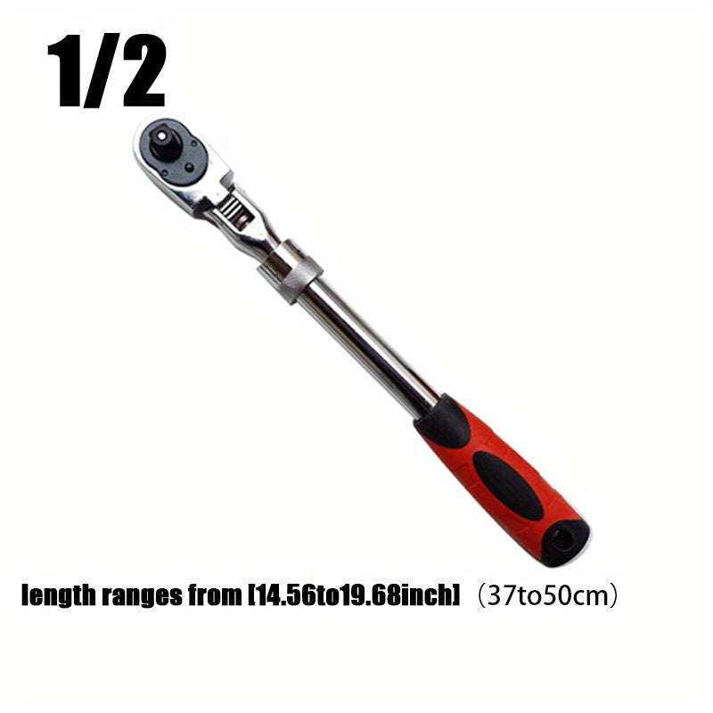 Telescopic Head Ratchet Wrench 1/4 3/8 1/2 Chrome Vanadium Steel Quick Release