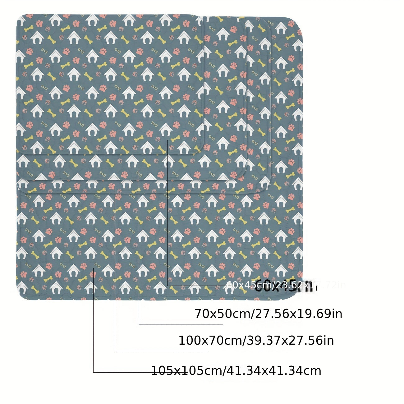 Reusable Dog Training Pads Waterproof Absorbent Whelping Housebreaking Incontinence