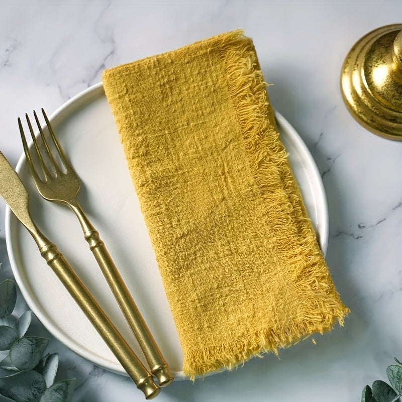 50-Pack Cotton Square Napkins for Weddings Dinners Cafes and Parties 32cm x 32cm