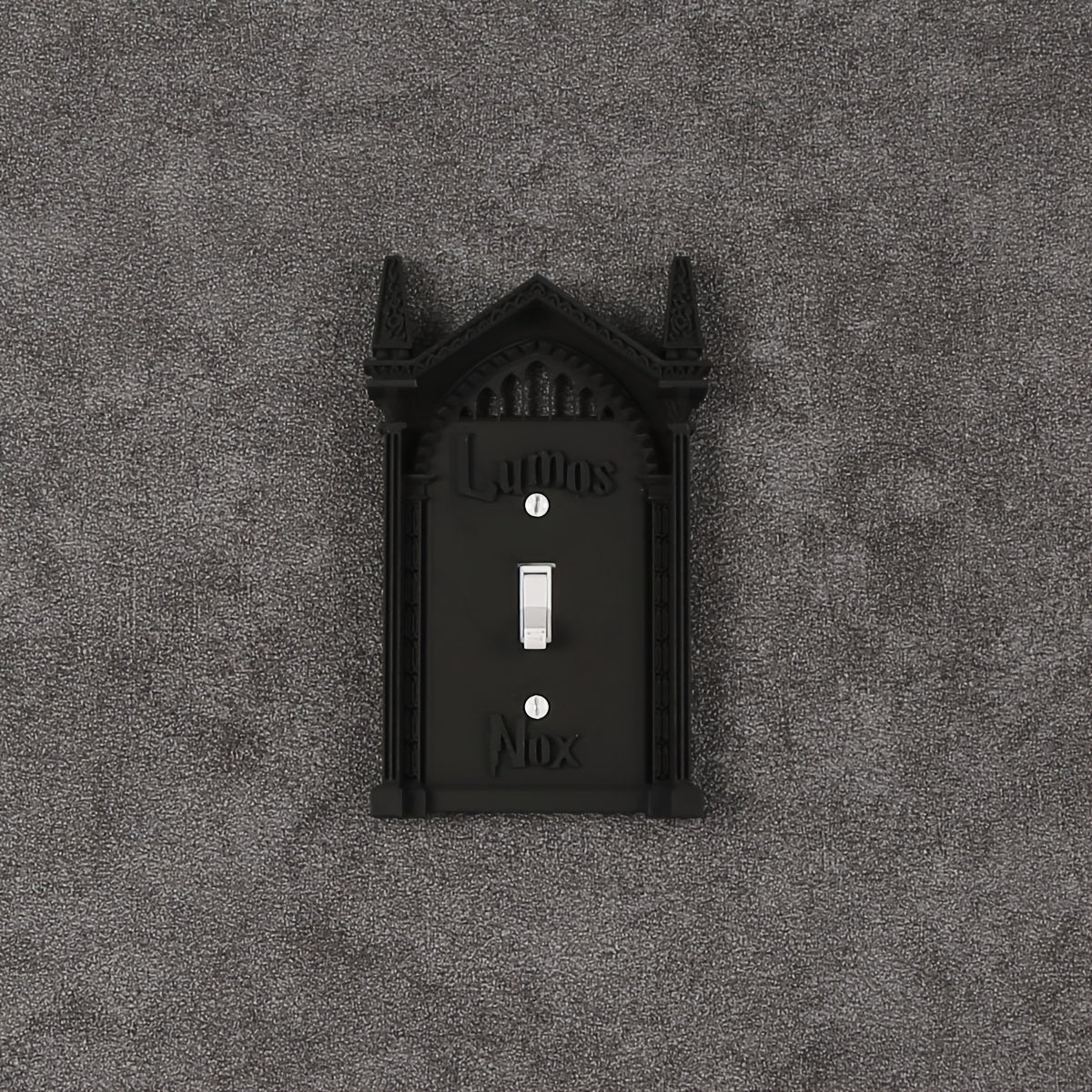 3D Printed Light Switch Cover Halloween Decor Black Wall Art No Batteries Needed