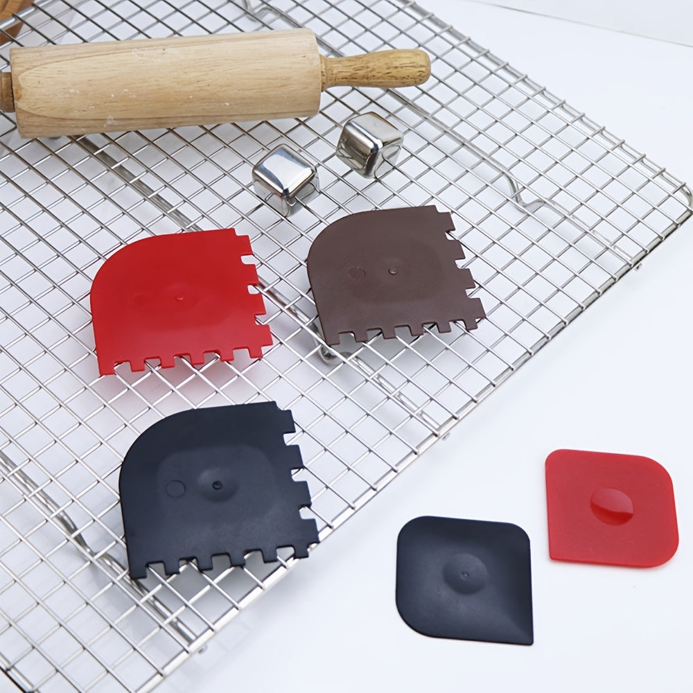 Juego de 3 raspadores de plástico multiusos para limpieza de paredes de cocina, cristales y suelos