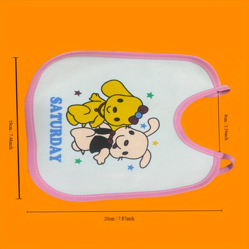 Baby Bibs for Kids White Durable Easy-to-Clean with Secure Tie Closure