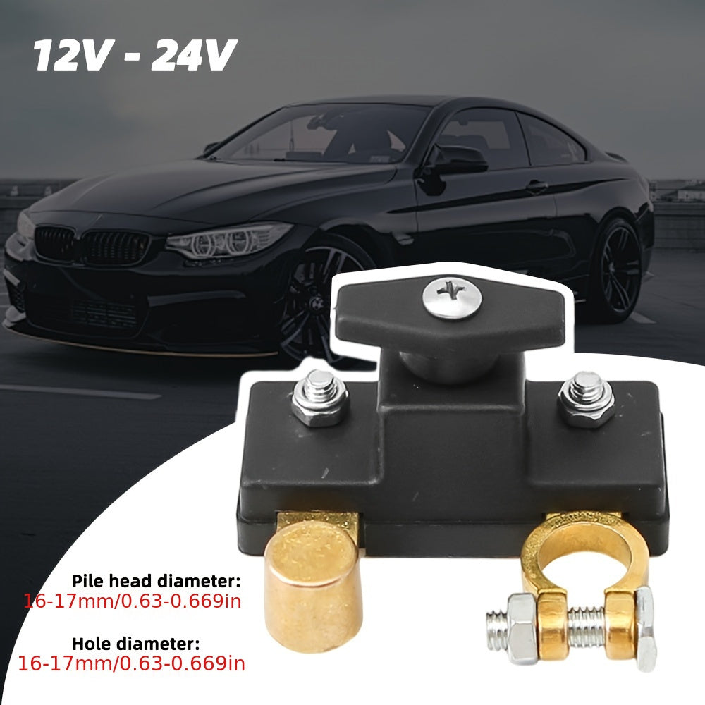 Interruptor de encendido negativo de batería universal de latón 12-24V Interruptor de corte