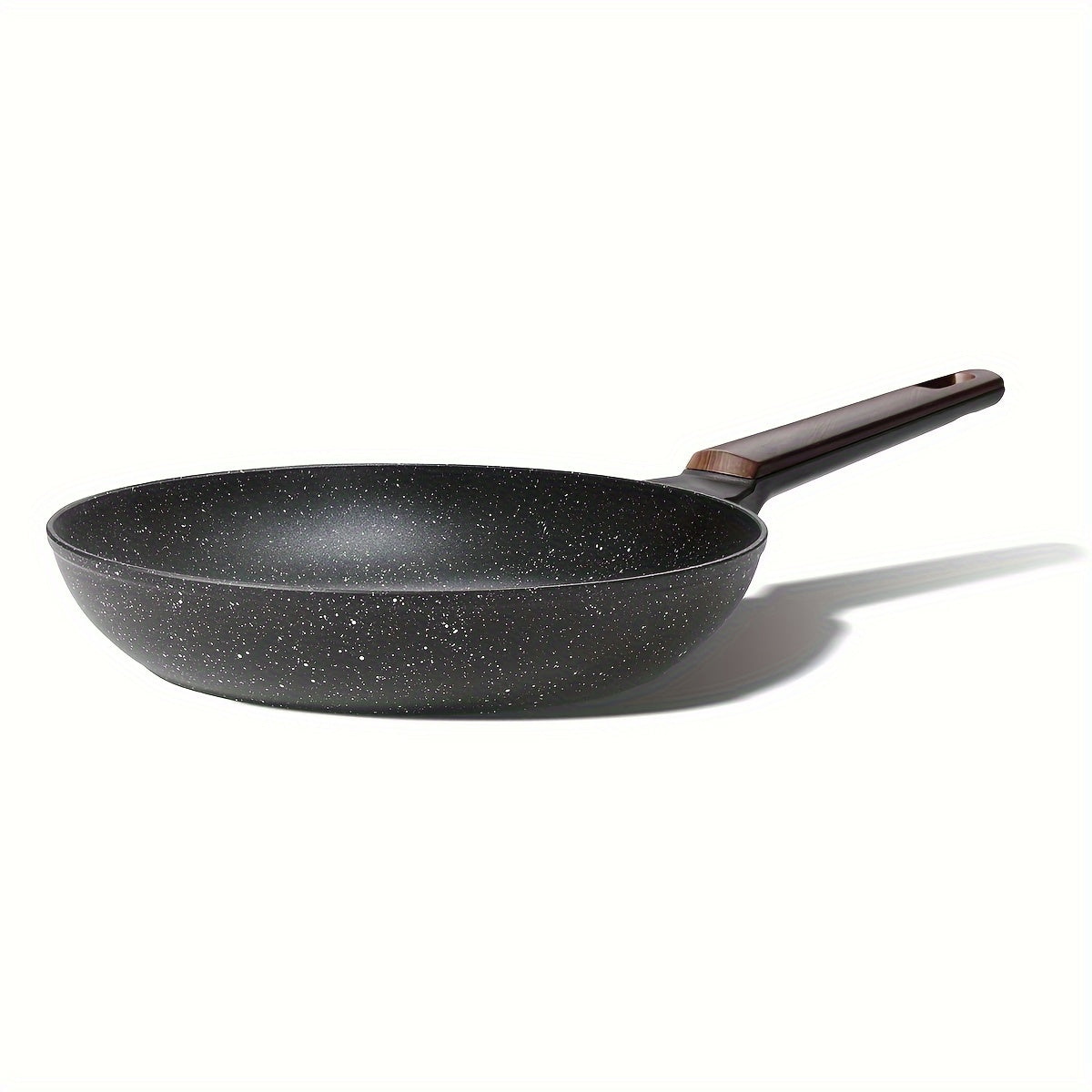 Yuqori sifatli Nonstick Granite Skillet - PFOAsiz, Induksion plitkalariga mos, tuxum va omlet pishirish uchun ideal, idish yuvishda oson tozalanadi, Silikon tutqich bilan jihozlangan - turli o'lchamlarda mavjud (20.32cm/22.1cm/24.13cm/25.4cm/27.94cm)
