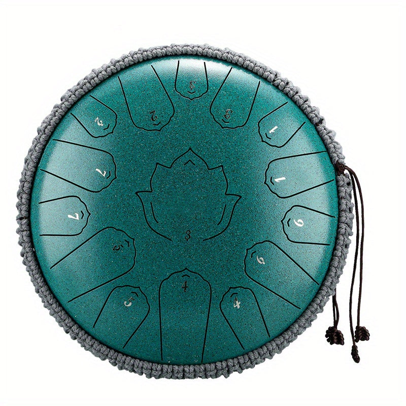 Steel Tongue Drum 15 Notes Handcrafted Meditation Yoga Relaxation 33cm Key of C