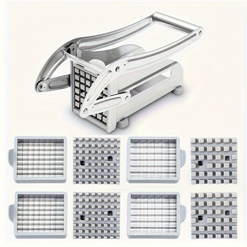 Uy uchun mo'ljallangan almashtiriladigan pichoq bilan zanglamaydigan po'latdan yasalgan fransuz kartoshkasi kesgichi