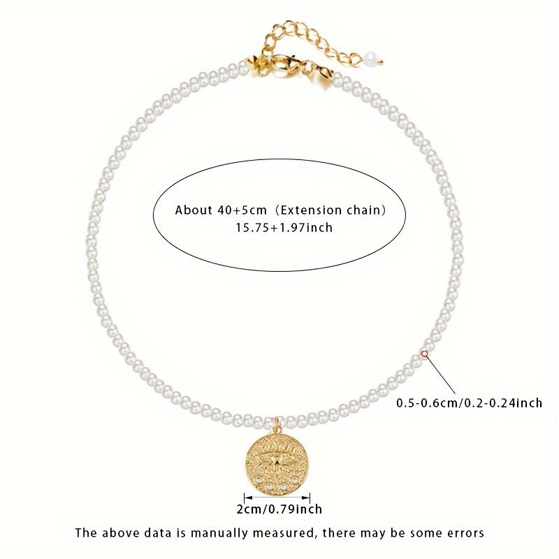 "Qabila va Klassik Uslubda Shirin Suv Marvaridlaridan Yasalgan Bezak - Tabiiy 5-6mm Marvaridlar, Iyul Tug'ilgan Kuni To'pi, Sovg'a Qutisi bilan Birga - Halloween, Sovg'alar va Tadbirlar uchun Mukammal - Har Yilning Har Qanday Vaqti uchun Mos Bo'lgan Asar"