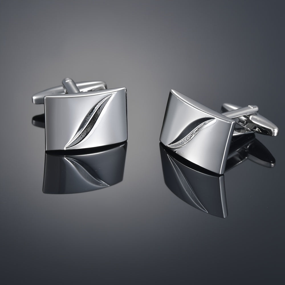 Men's Copper Cufflink Set Elegant French Style Formal Accessories for Parties