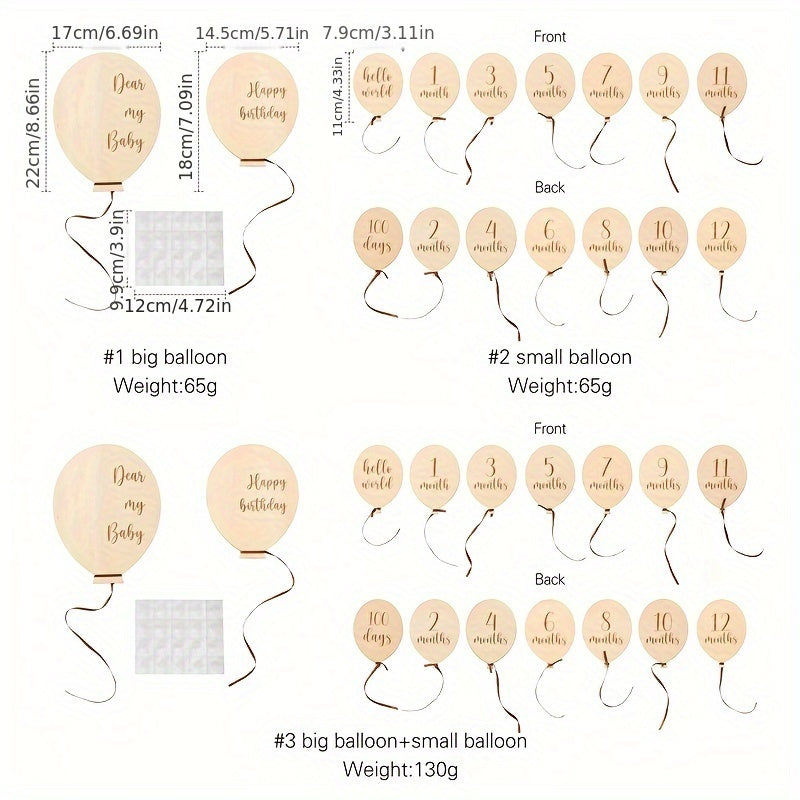 Baby Milestone Cards Monthly Growth Tracker for Baby Photos and Nursery Decor