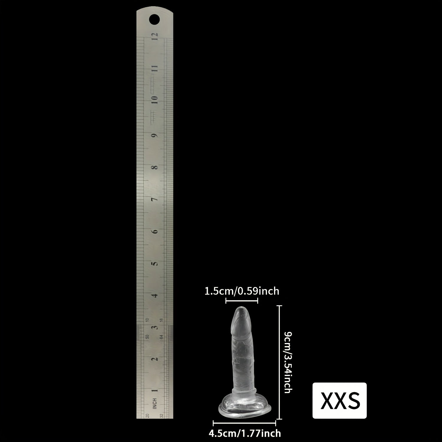 Unisex Silicone Hands-Free Dildo With Suction Cup Anal Plug Massager