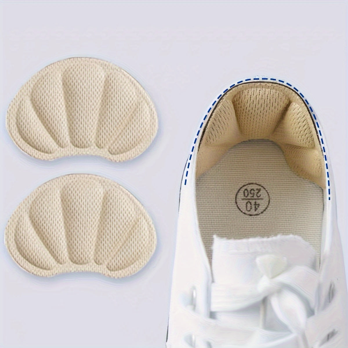 Unisex Gel Heel Protectors Cushion Pads Adhesive Heel Stickers 2PCS