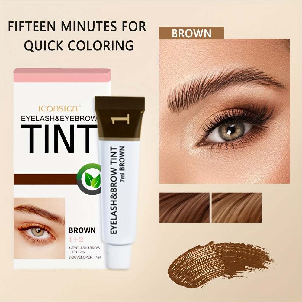 Набор для окрашивания бровей водостойкий полуперманентный для мужчин и женщин, естественный вид