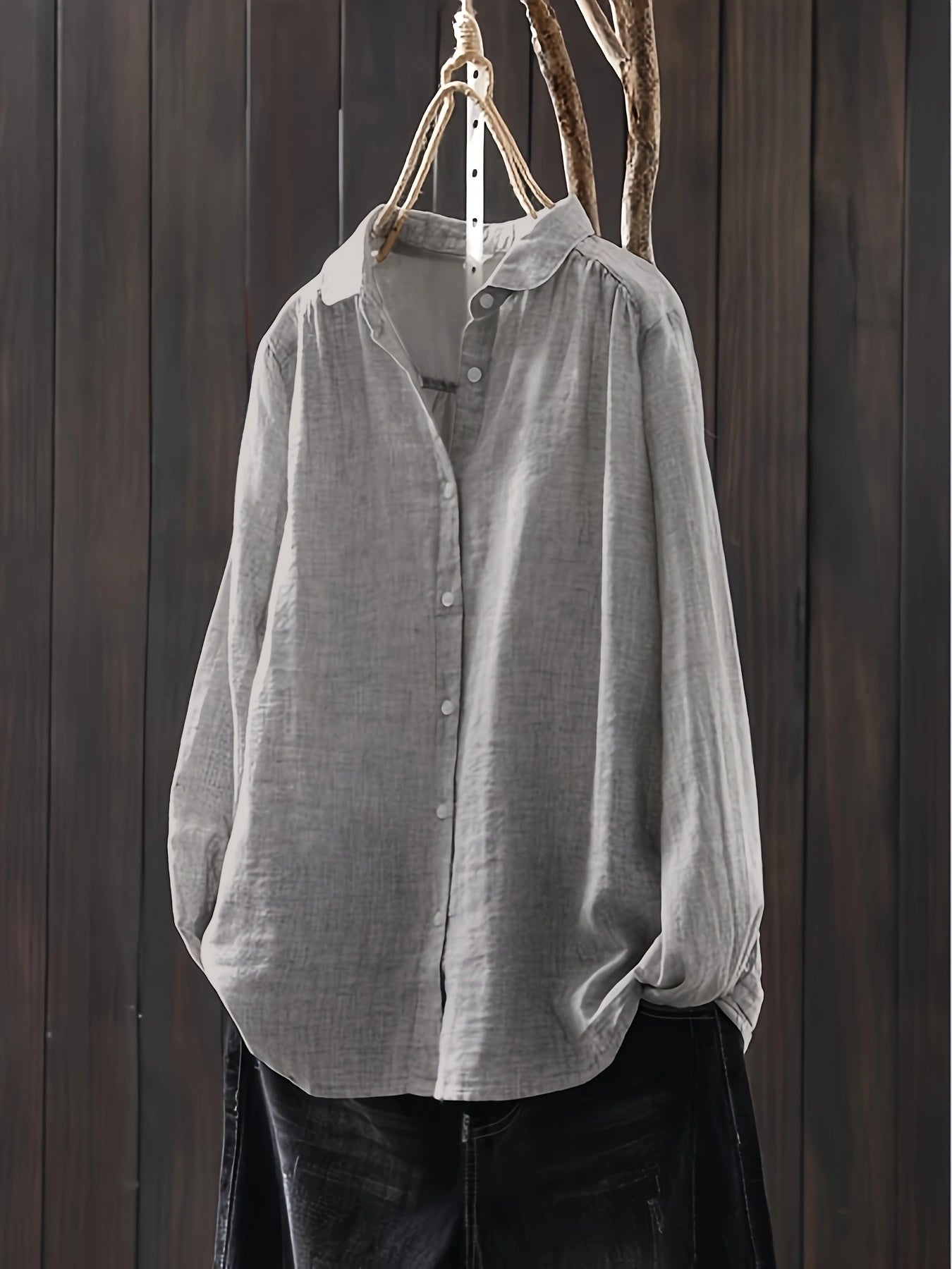 Women's Long Sleeve Cotton Casual Shirt