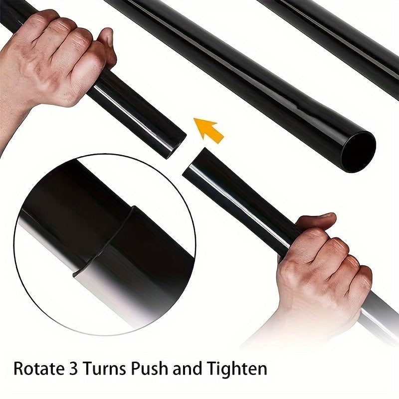 Set of 3 Plastic Vacuum Extension Wands 1.25 Inch Diameter Adjustable Length