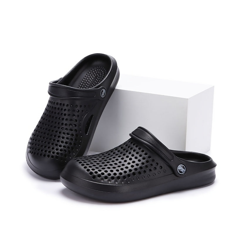 Unisex EVA Clogs Breathable Non-Slip Summer Garden Shoes Black Brown Dark Brown