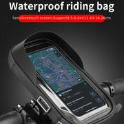 Unisex Waterproof TPU Bicycle Handlebar Phone Bag Front Frame Mount