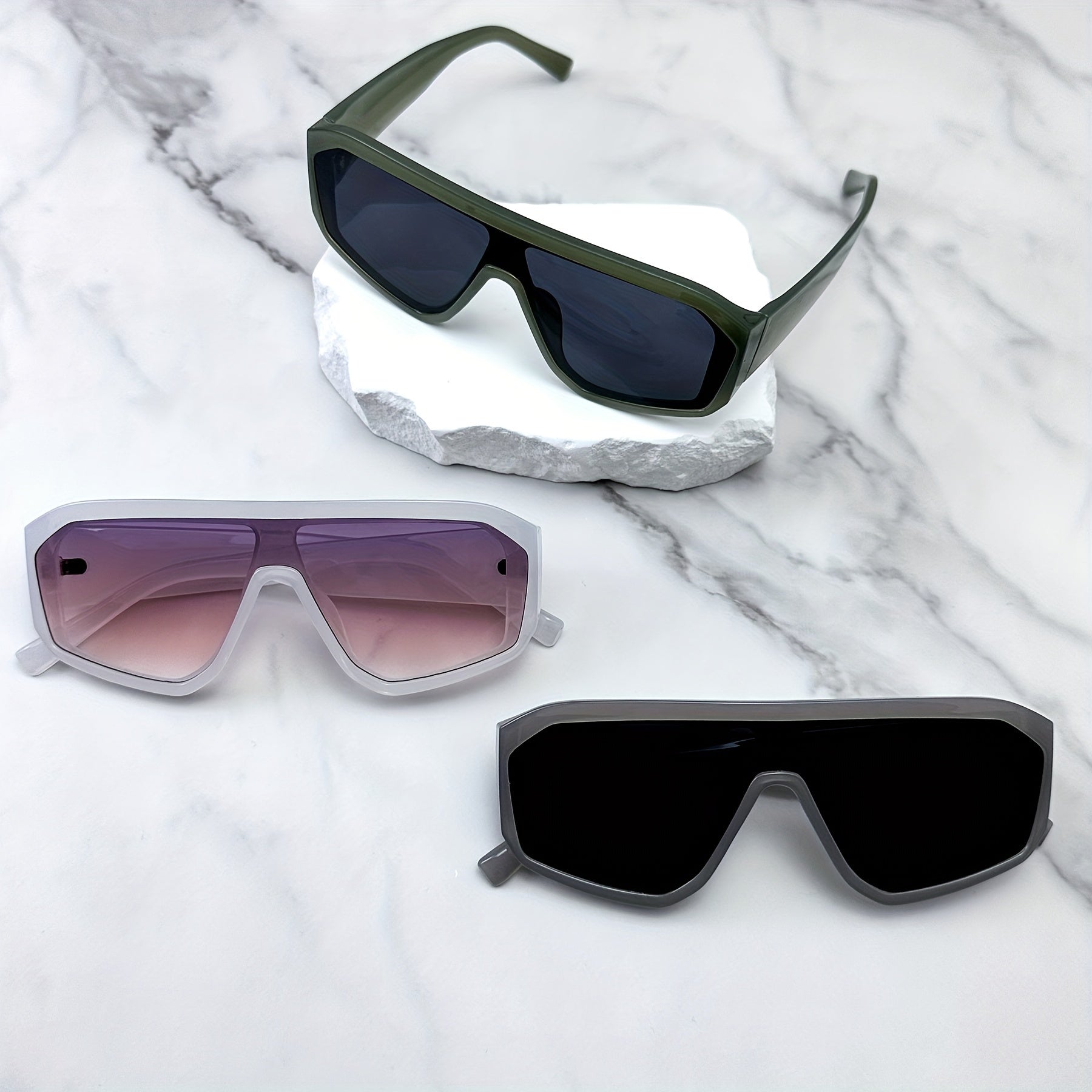 Large Retro Jelly Color Sunglasses for Men and Women Anti-Glare UV Protection for Hiking Beach Travel