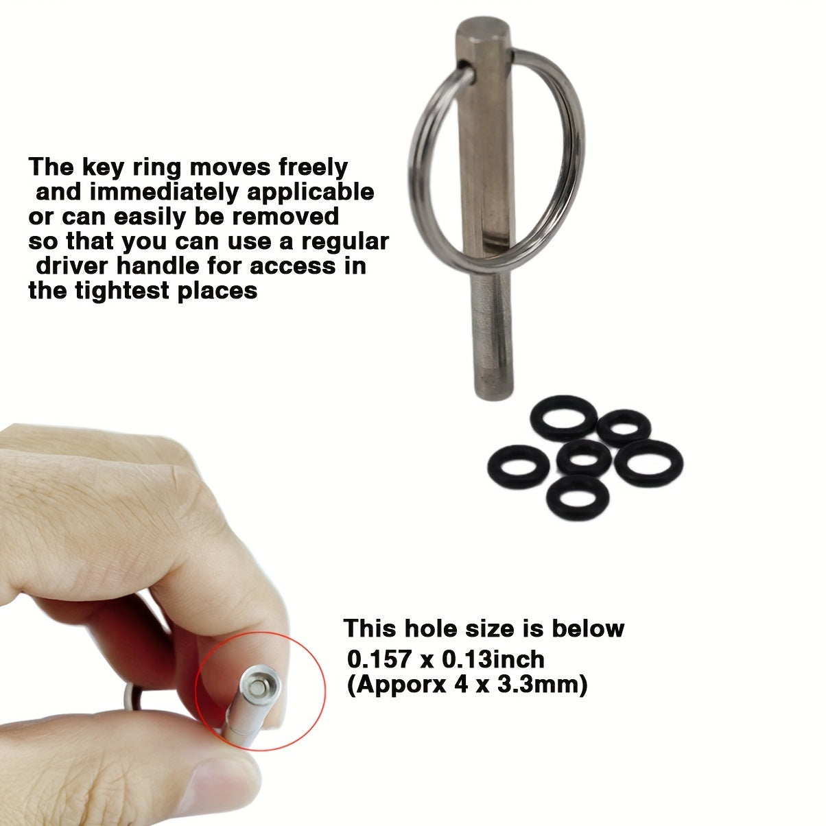 Kofe mashinasini ta'mirlash xizmati, Oval bosh vintlar uchun xavfsizlik asbobi kaliti bilan