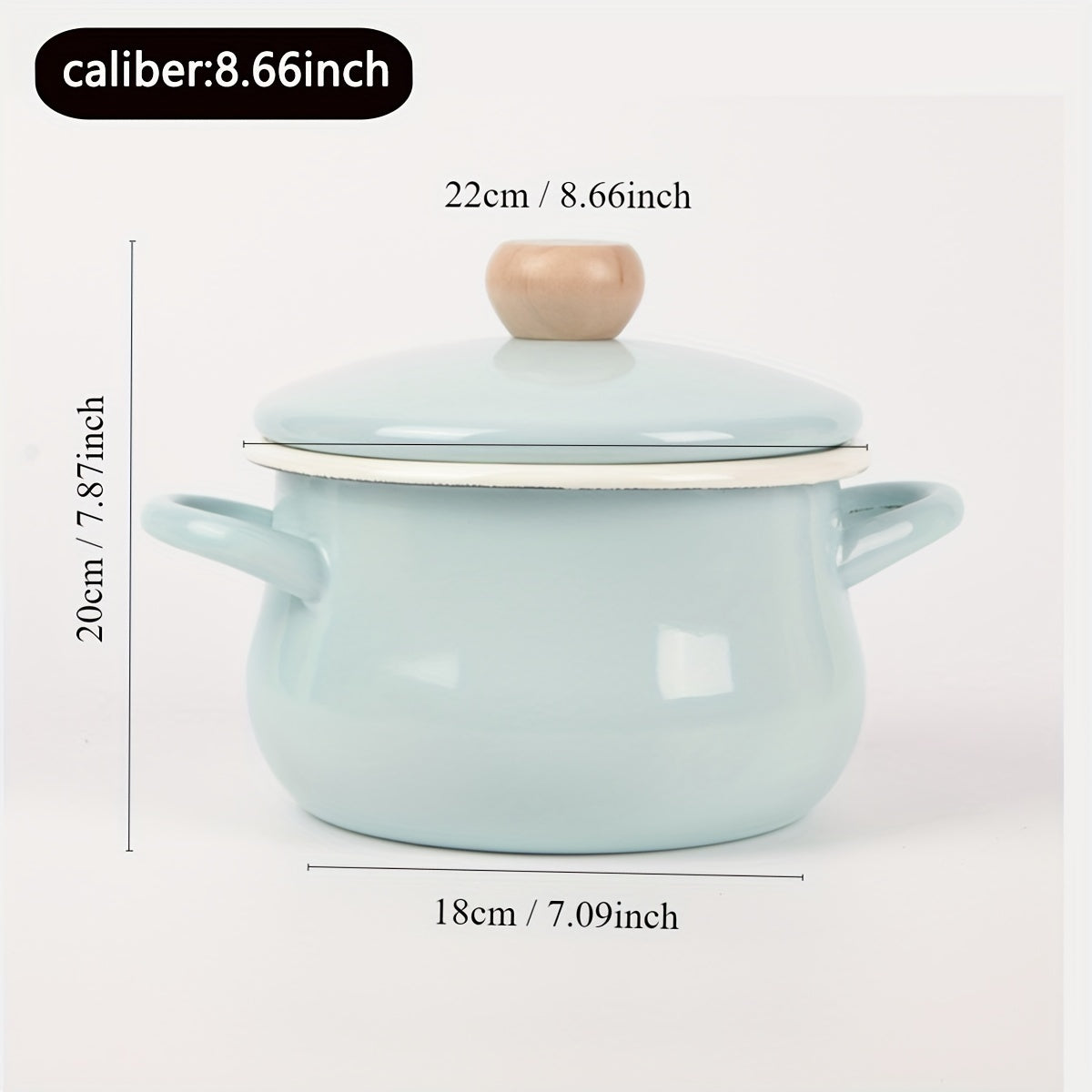 Enamel Cookware Non-Stick Soup Pot Stewing Pot with Large Capacity