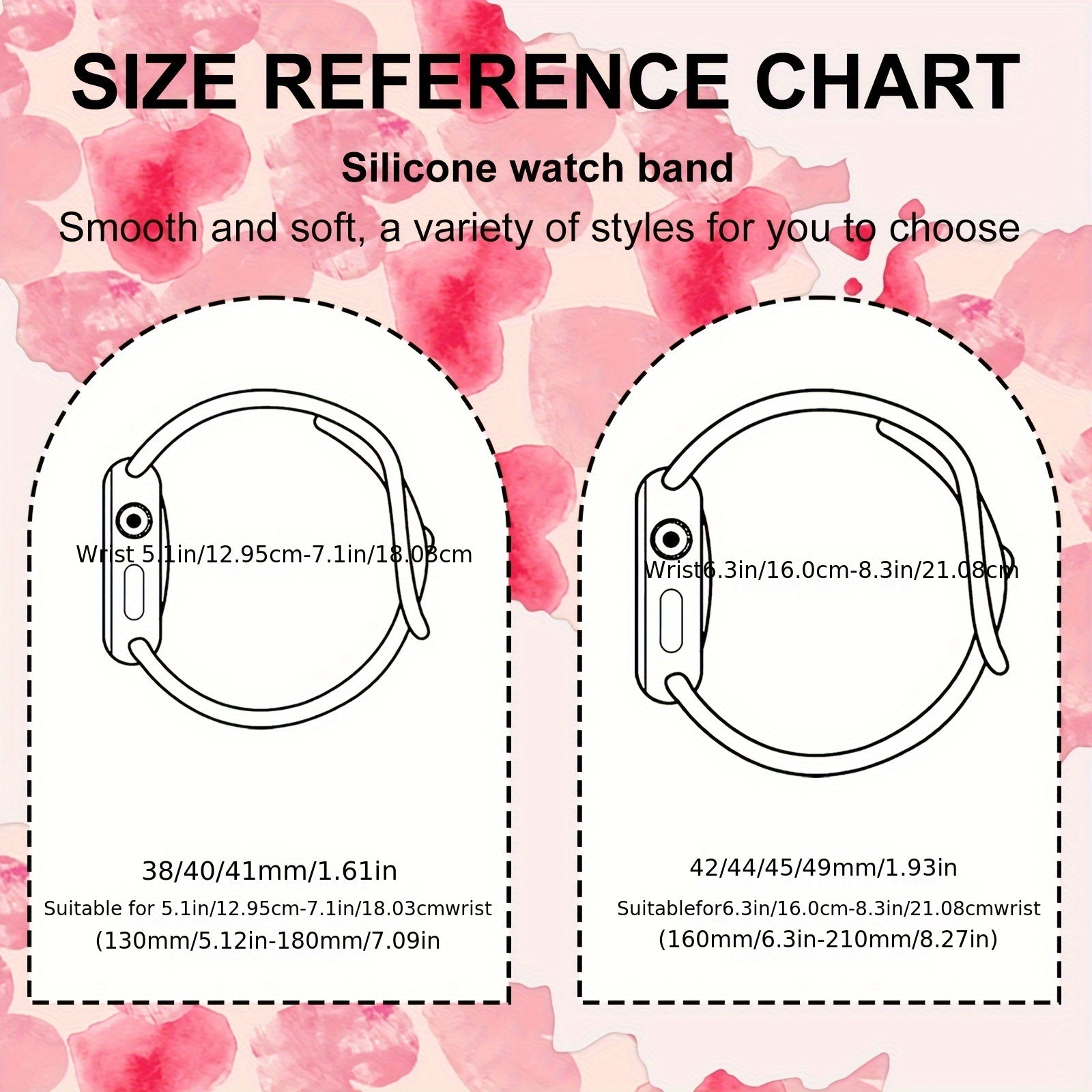 Силиконовый ремешок для смарт-часов с раскладным замком, совместимый с iWatch SE/Series 1-10, спортивный заменяемый ремешок, подарок для мужчин и женщин - 1 упаковка