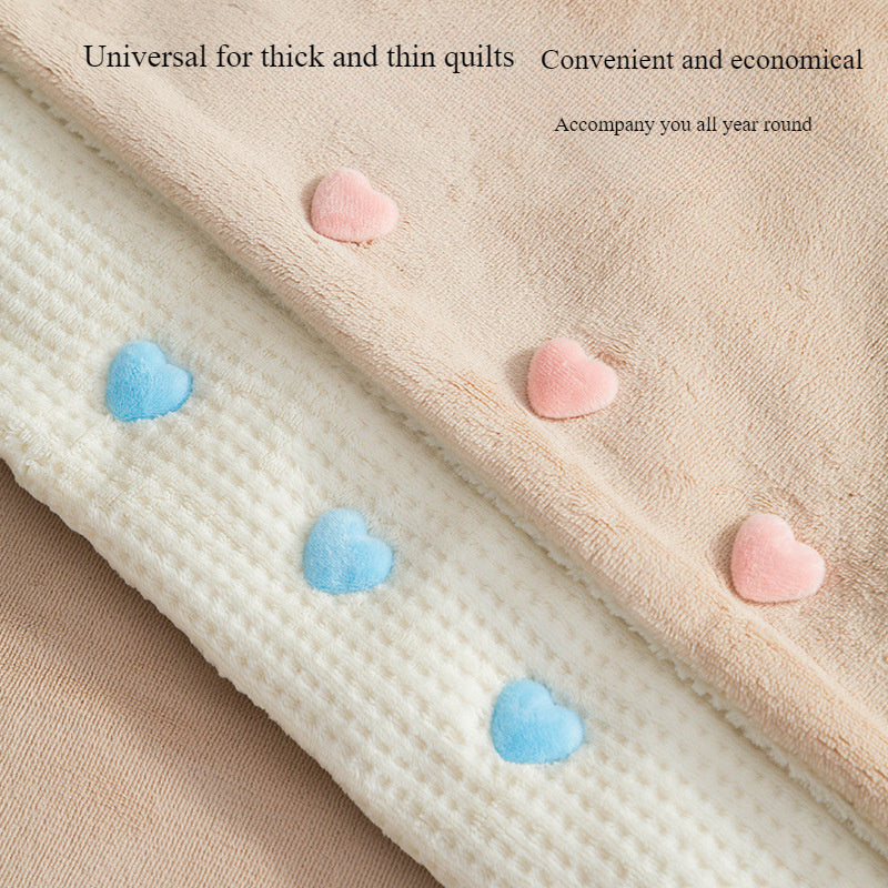 Set of 6 Heart-Shaped Quilt and Sheet Fastener Clips Assorted Colors Nylon No-Slip Bed Skirt Securement