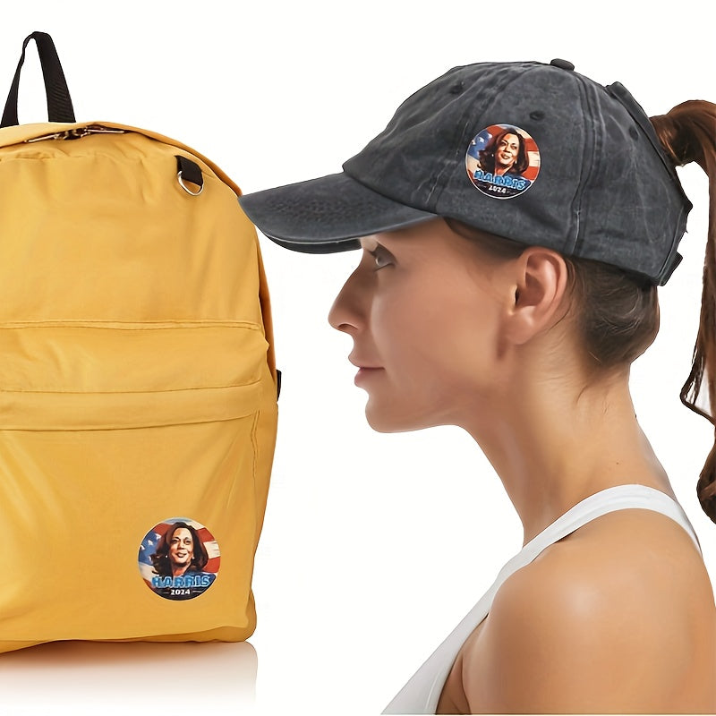 2024 Presidential Campaign Buttons Set of 5 Minimalist Style Round Badges 5.9cm