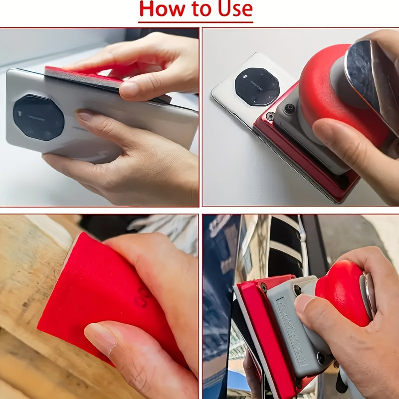 8 Pcs Ultra-Fine Sand Sponge Pads 400-3000 Grit for Wood Metal Dry Wet Sanding