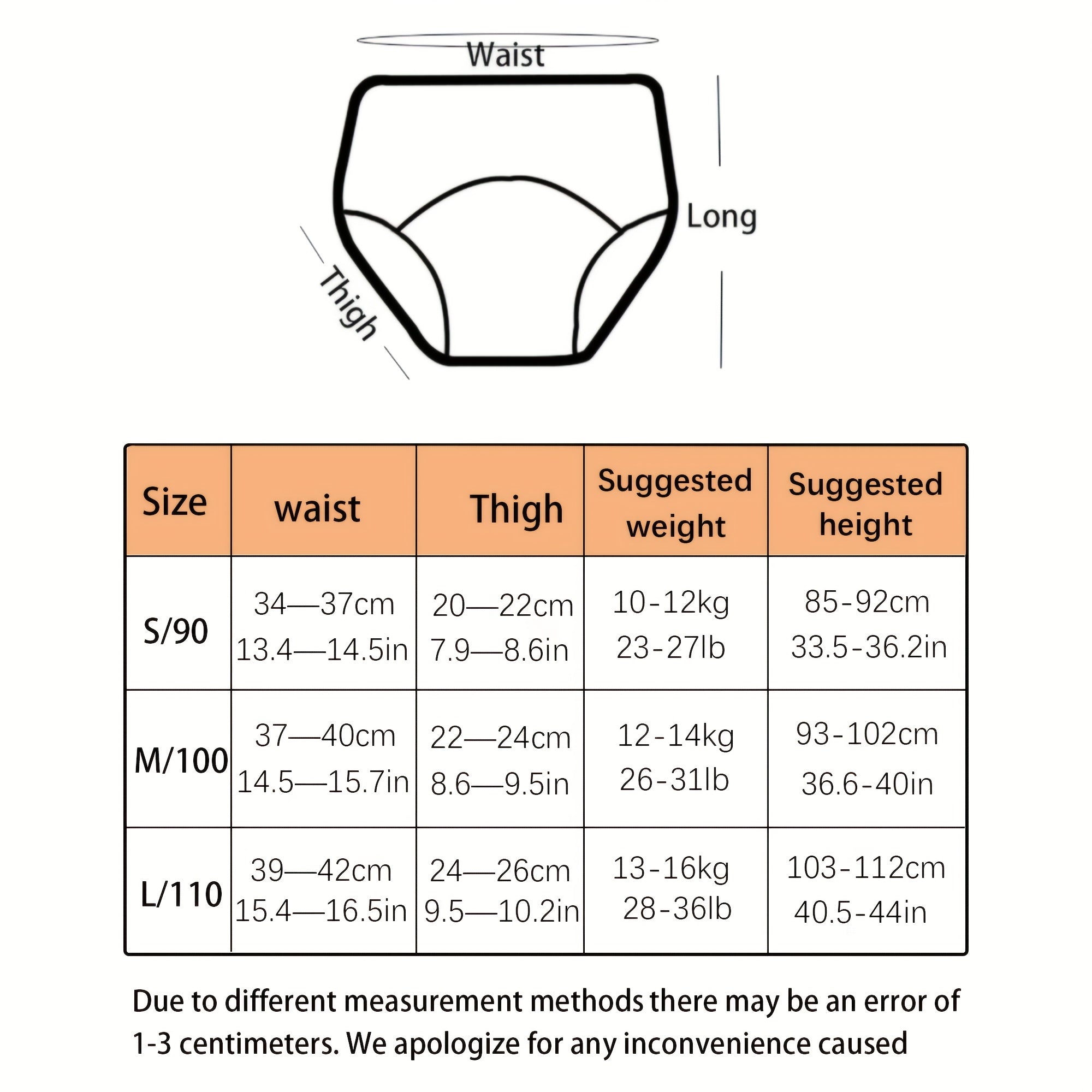 Juego de 4 pantalones de entrenamiento lavables para bebé, tela de punto, cinturilla elástica, pantalones cortos para entrenamiento de inodoro para niños pequeños