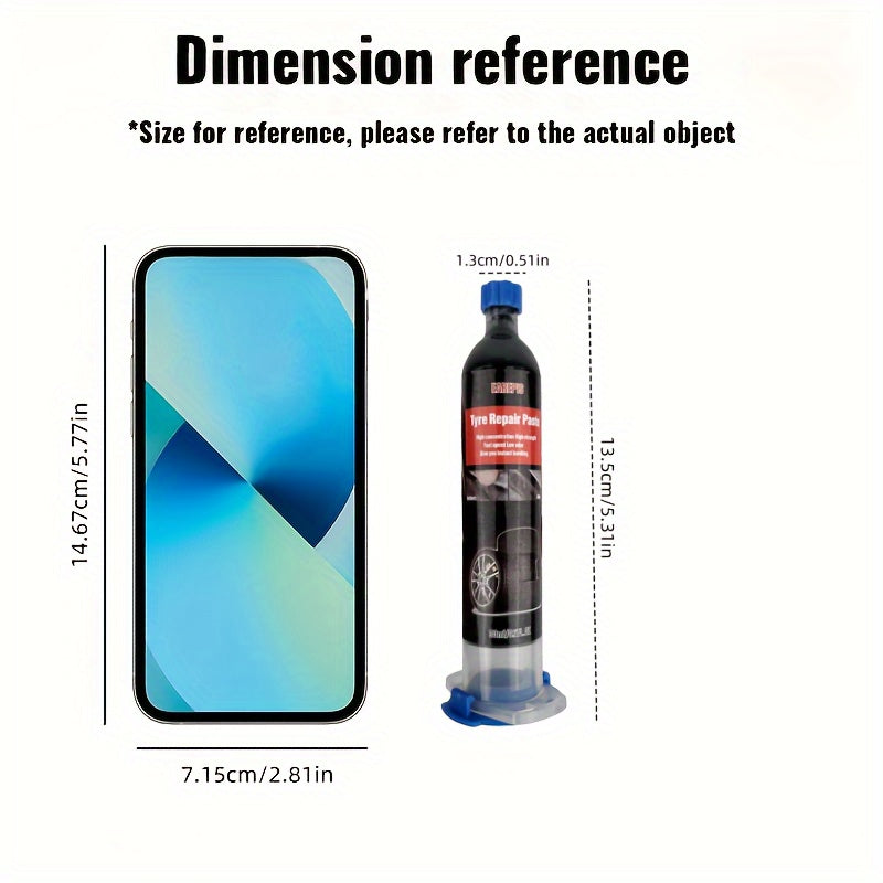Клей для ремонта автомобильных шин, прочный резиновый наполнитель, герметик для трещин и царапин, 1 шт.